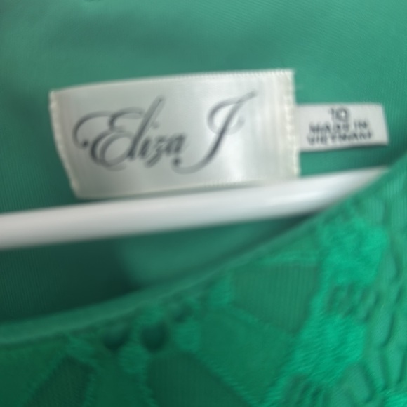 Eliza J Vibrant Green Lace Dress - Picture 4 of 7